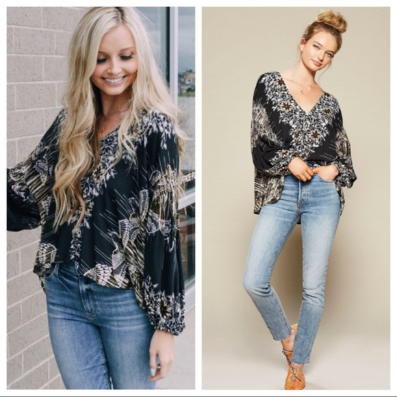 🆕️ Free People - Birds of a Feather Top in Black - Picture 6 of 10